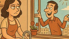 Banc: Iubito, ce vreme frumoasă e afară...